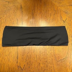 ASYOU Black Bandeau Bikini Top With Strappy Back